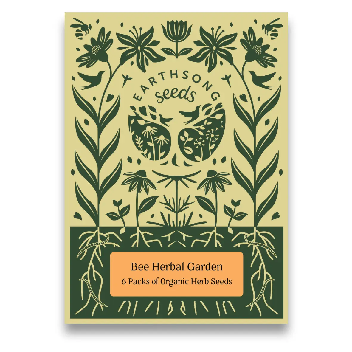 Bee Herbal Garden | Organic Seeds Packets