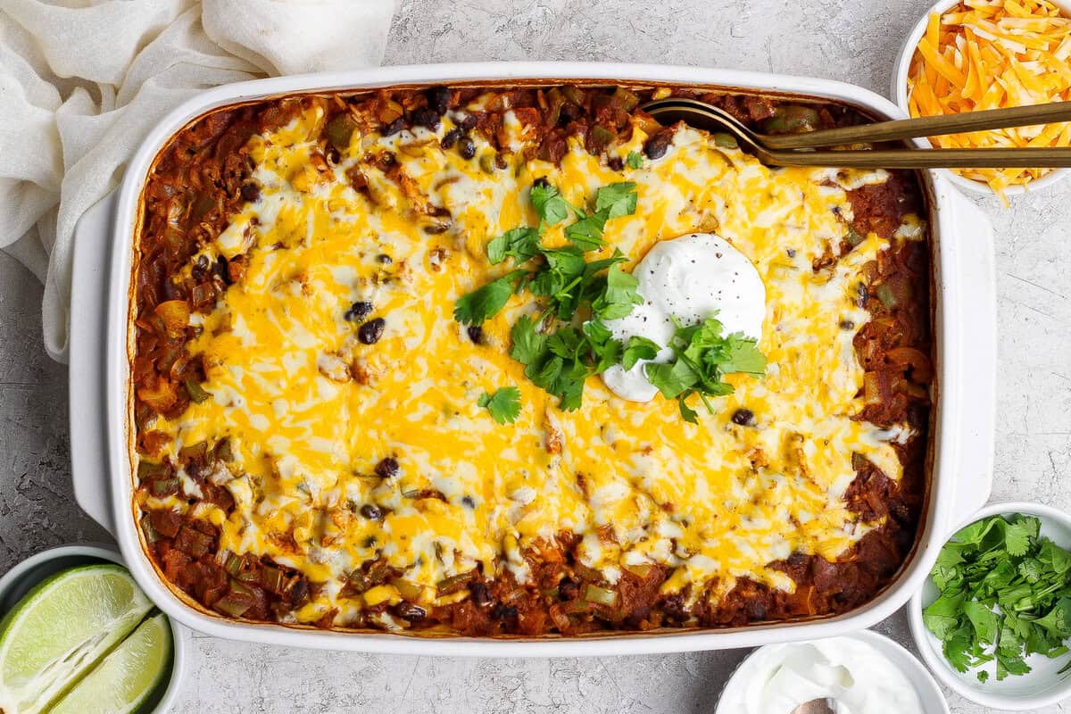 Chicken Enchilada Casserole With Rice
