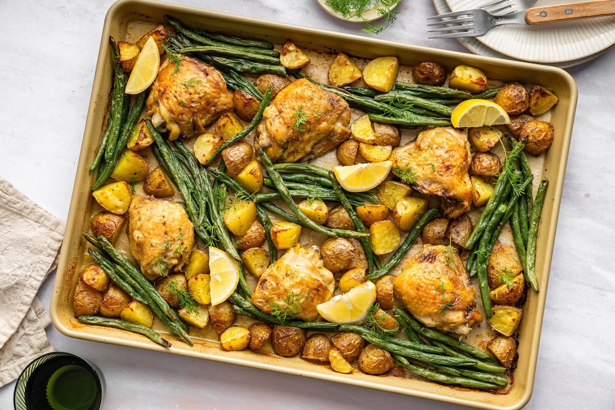 Sheet Pan Chicken and Potatoes Recipe