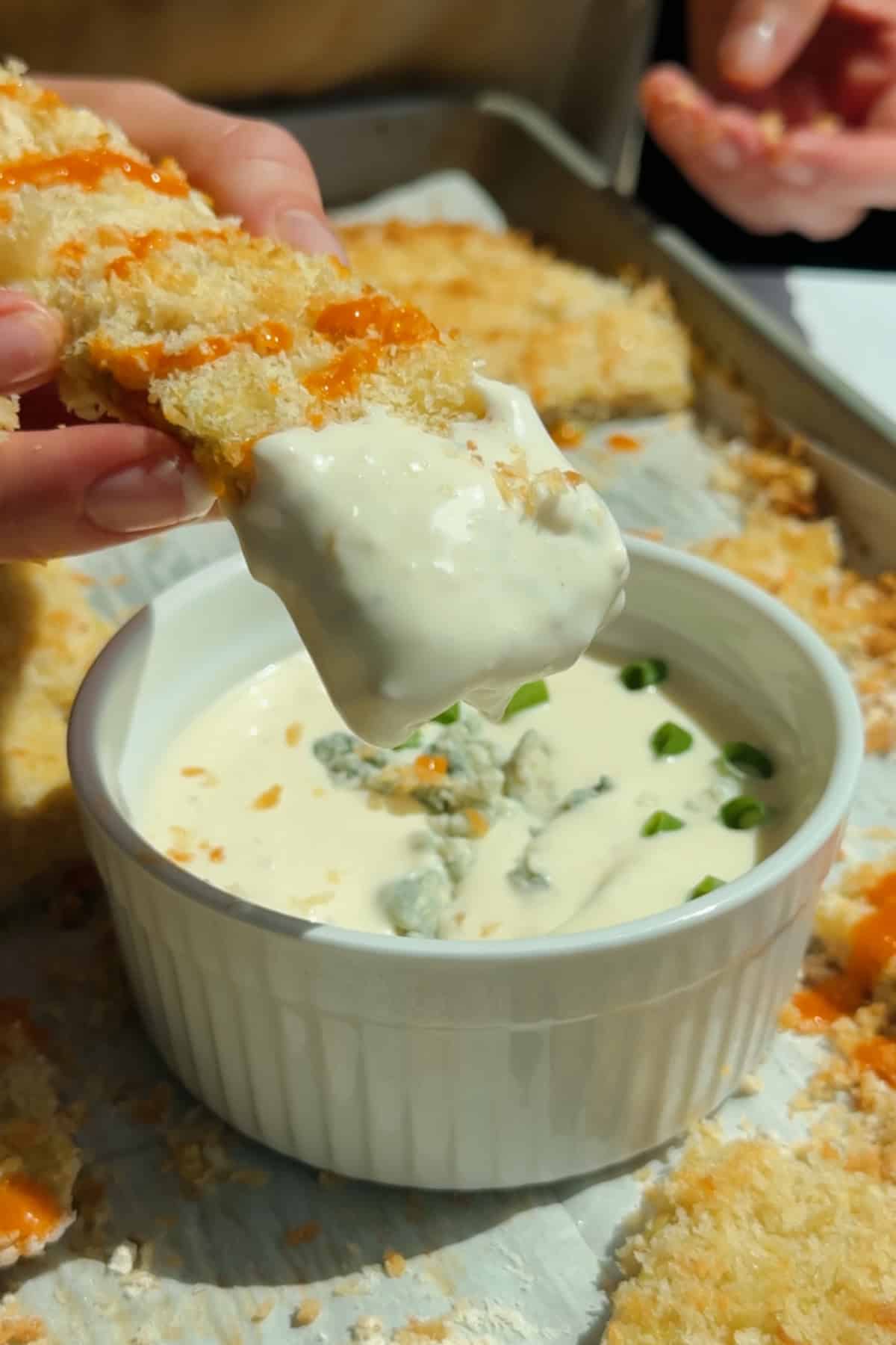 Buffalo Chicken Protein Bars (Crispy + Baked) prepared for meal prep