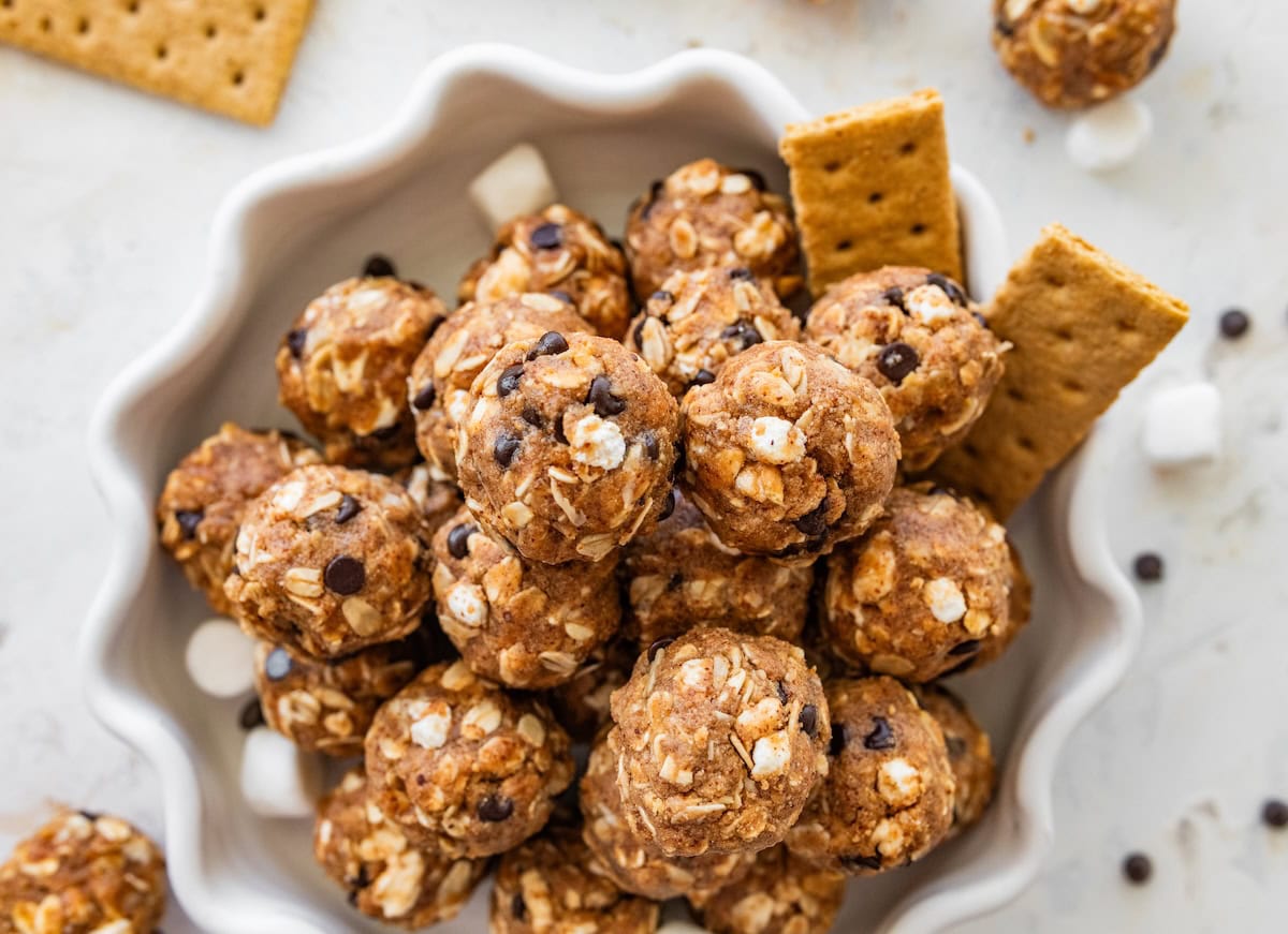 No-Bake S’mores Protein Balls – Eating Bird Food