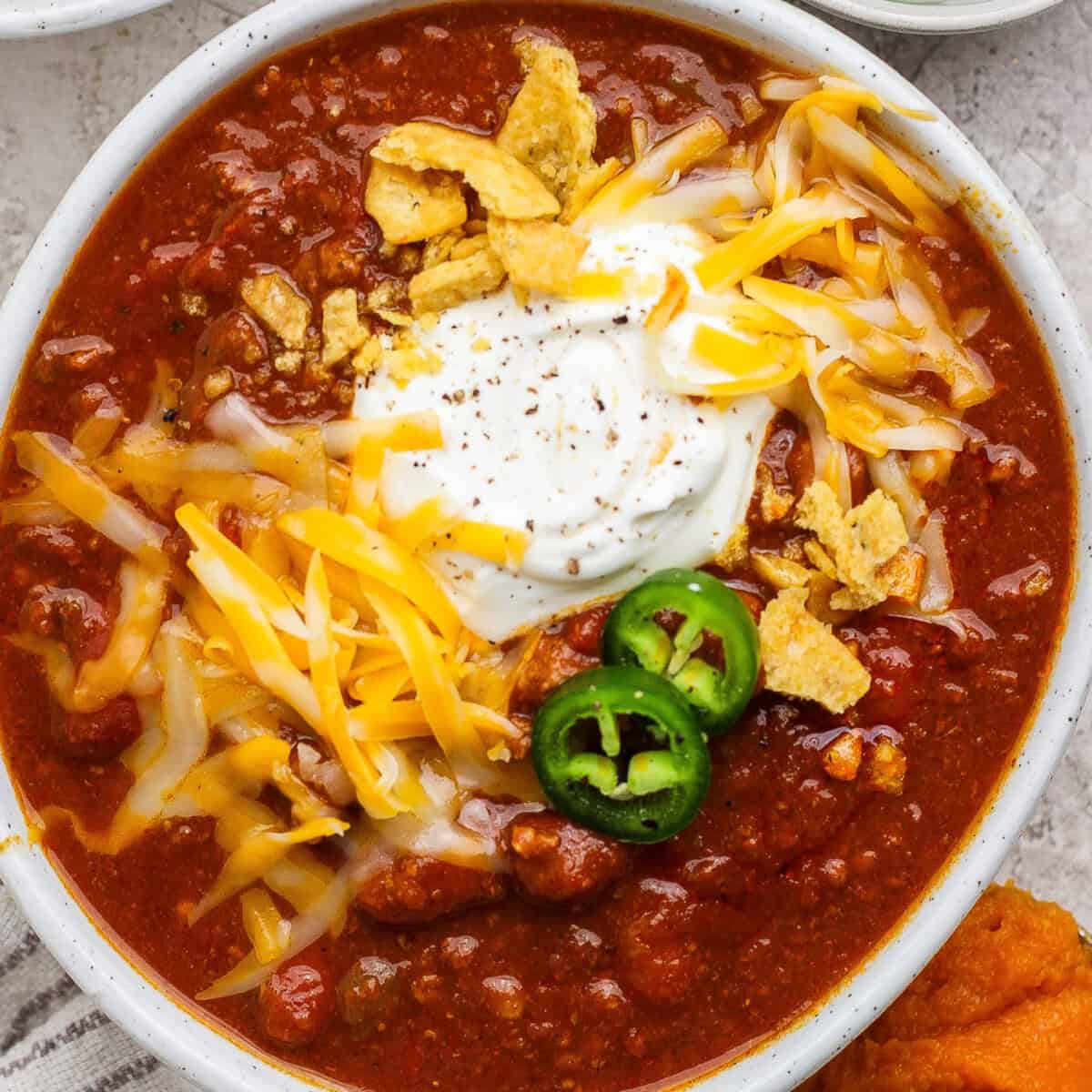 Easy Slow Cooker Pumpkin Chili with Beef (No Browning)